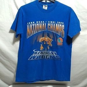 1996 Vintage NCAA Final Four Kentucky Wildcats National Champs Tee Sz.M